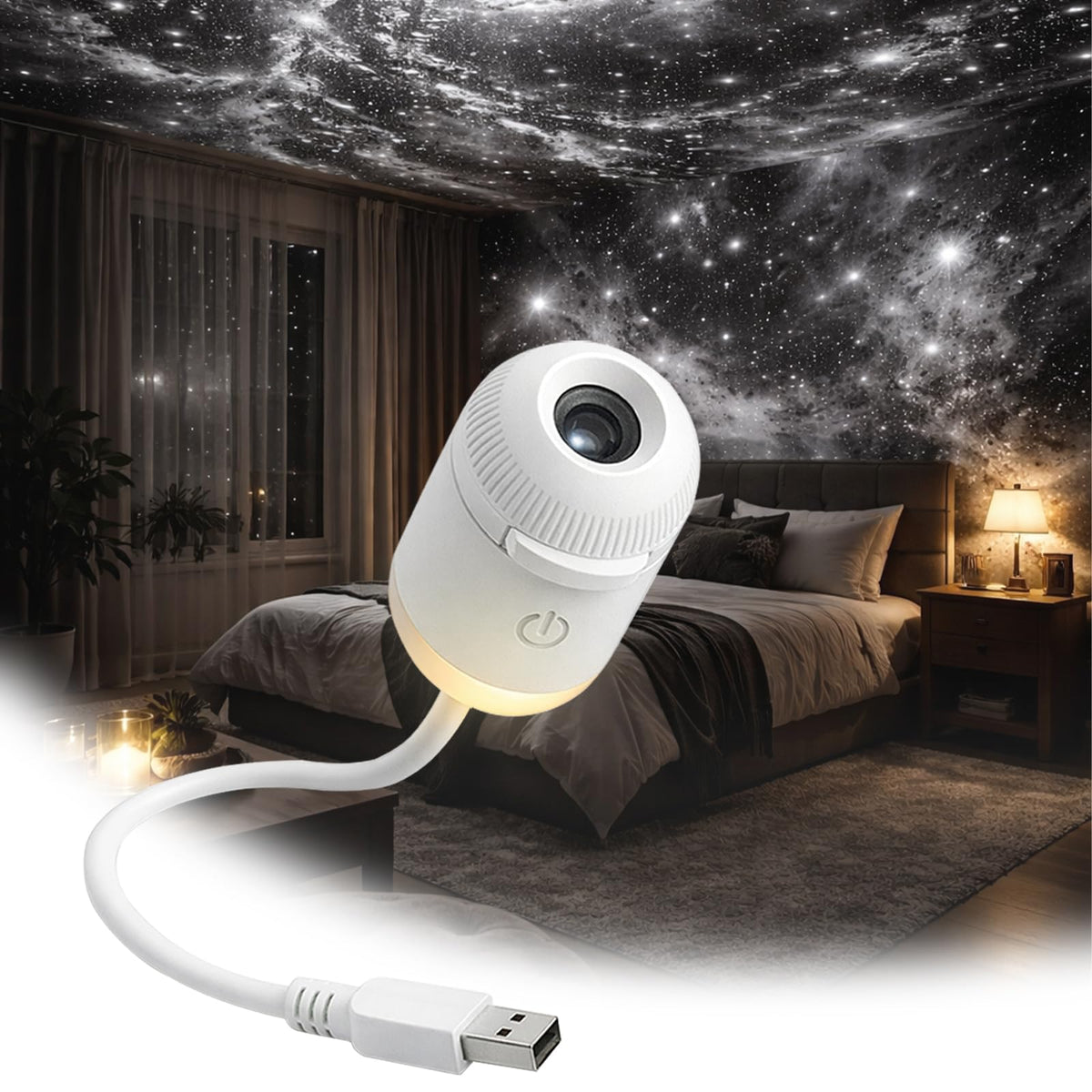 DreamGlow – מקרן הגלקסיה לטקס ערב רגוע לילדים ולמבוגרים