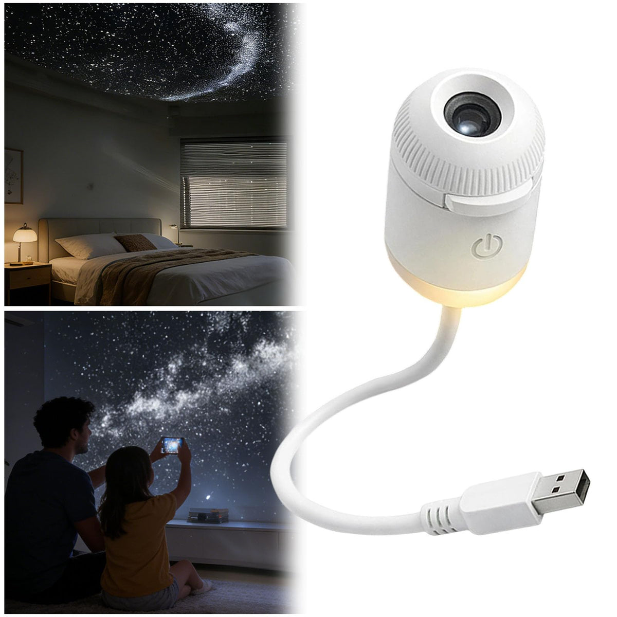 DreamGlow – מקרן הגלקסיה לטקס ערב רגוע לילדים ולמבוגרים